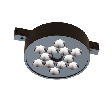 ΜΙΝΙ ΜΑΥΡΟ ΜΑΓΝΗΤΙΚΟ ΣΠΟΤ 24V DC 5W 3000K 270LM 50° RA90 5YRS Φ71*32ΜΜ