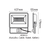 BLACK SENSOR LED SMD FLOOD LUMINAIRE IP66 20W 6000K 2200Lm 230V AC RA80