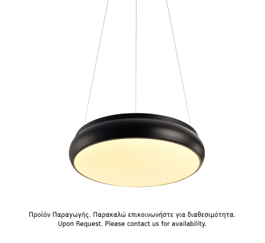 ΚΡΕΜΑΣΤΟ Φ/Σ LED 32W 2560LM 3000K ΜΑΥΡΟ ΜΕΤ/ΚΟ D40XH140CM KALLISTA