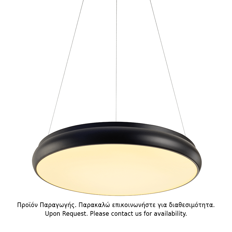 ΚΡΕΜΑΣΤΟ Φ/Σ LED 54W 4320LM 3000K ΜΑΥΡΟ ΜΕΤ/ΚΟ D60XH135CM KALLISTA