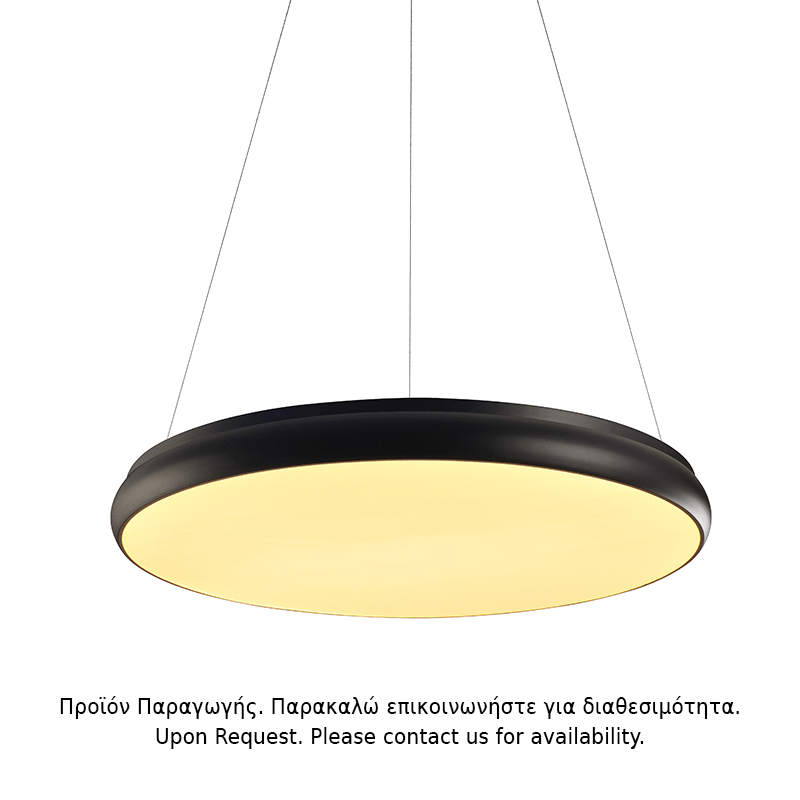 ΚΡΕΜΑΣΤΟ Φ/Σ LED 70W 5600LM 3000K ΜΑΥΡΟ ΜΕΤ/ΚΟ D80XH130CM KALLISTA