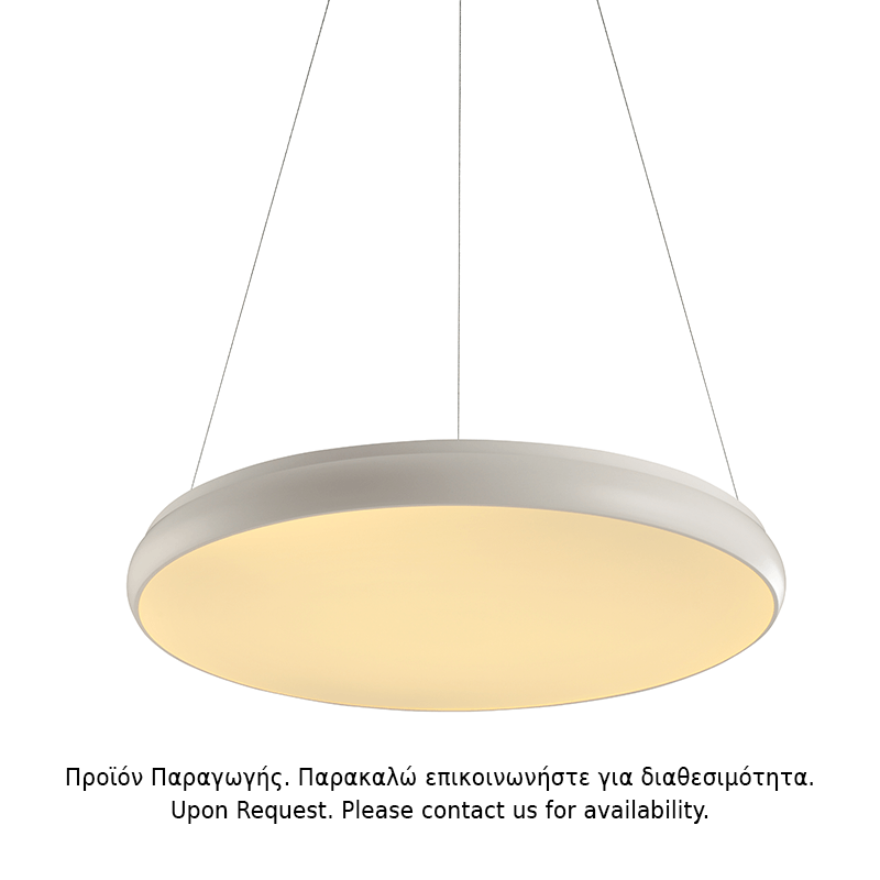ΚΡΕΜΑΣΤΟ Φ/Σ LED 70W 5600LM 3000K ΛΕΥΚΟ ΜΕΤ/ΚΟ D80XH130CM KALLISTA