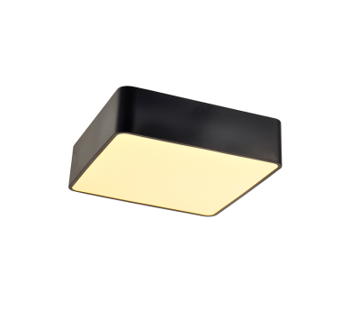 ΟΡΟΦΗΣ Φ/Σ LED 40W 3200LM 3000K ΜΑΥΡΟ ΜΕΤ/ΚΟ 48X48XH13CM EMERY