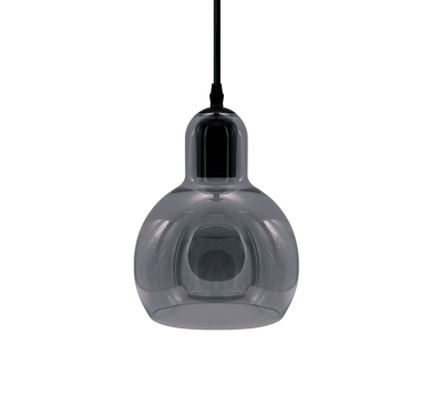 NETTO ΚΡΕΜΑΣΤΟ ΓΚΡΙ ΓΥΑΛΙ Φ17cm 1X40W E27 BLOOM