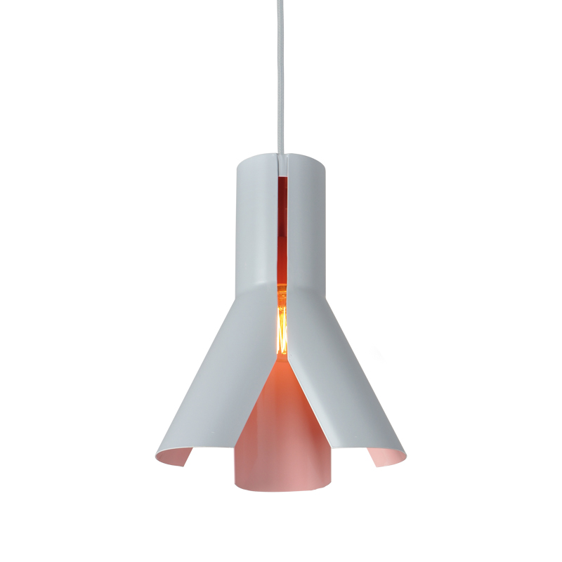 NETTO ΚΡΕΜΑΣΤΟ Φ/Σ 1ΧΕ27 ΜΕΤΑΛ ΓΚΡΙ+ΠΑΛ ΡΟΖ Φ30ΧΗ83,4CM