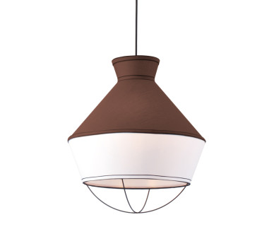 NETTO ΚΡΕΜΑΣΤΟ Φ/Σ 3ΧΕ27 ΥΦΑΣΜΑ ΚΑΦΕ+ΛΕΥΚΟ Φ45ΧΗ120CM