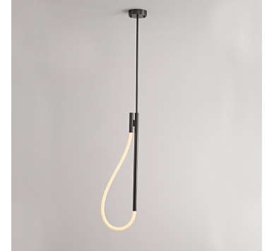 ΚΡΕΜΑΣΤΟ Φ/Σ LED 12W 3000K 536LM MALPO ΜΕΤΑΛΛΙΚΟ + ΣΙΛΙΚΟΝΗ IP20 L18.5*H150
