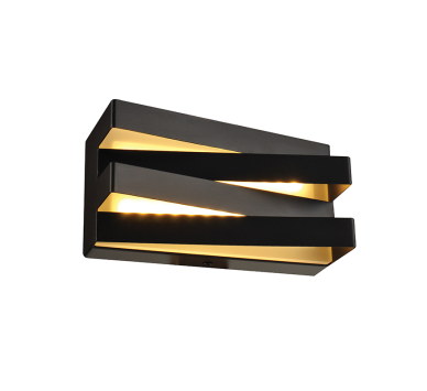 ΕΠΙΤΟΙΧΟ Φ/Σ LED 12W 3000K 960LM ΜΑΥΡΟ ΜΕΤ/ΚΟ 20X11X9CM MILANO