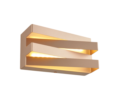ΕΠΙΤΟΙΧΟ Φ/Σ LED 12W 3000K 960LM ΣΚΟΥΡΟ ΧΡΥΣΟ ΜΕΤ/ΚΟ 20X11X9CM MILANO