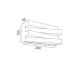 ΕΠΙΤΟΙΧΟ Φ/Σ LED 12W 3000K 960LM ΣΚΟΥΡΟ ΧΡΥΣΟ ΜΕΤ/ΚΟ 20X11X9CM MILANO