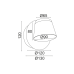 ΕΠΙΤΟΙΧΟ Φ/Σ LED 8W 3000K 640LM ΜΑΥΡΟ ΜΕΤ/ΚΟ 12X12X13CM LUCIDO