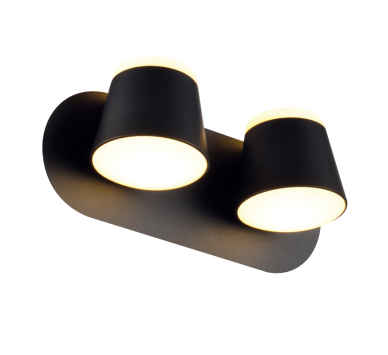 ΕΠΙΤΟΙΧΟ Φ/Σ LED 16W 3000K 1280LM ΜΑΥΡΟ ΜΕΤ/ΚΟ 27X12X11CM LUCIDO