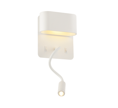 ΕΠΙΤΟΙΧΟ Φ/Σ LED 8W 3000K 640LM ΛΕΥΚΟ ΜΕΤ/ΚΟ 16Χ9Χ45CM PRIAMUS