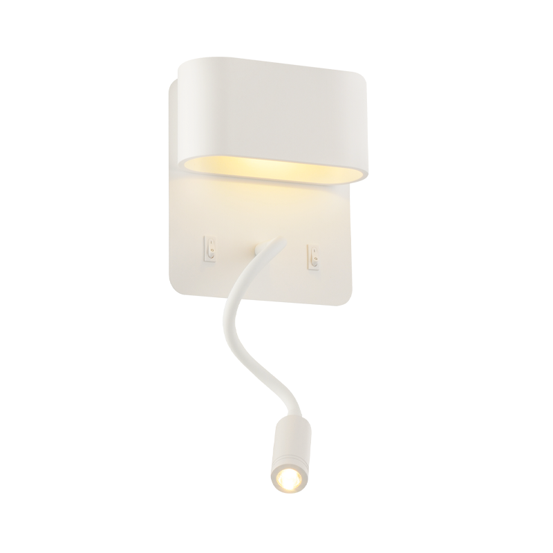 ΕΠΙΤΟΙΧΟ Φ/Σ LED 8W 3000K 640LM ΛΕΥΚΟ ΜΕΤ/ΚΟ 16Χ9Χ45CM PRIAMUS