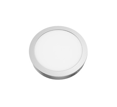 ΝΙΚΕΛ ΜΑΤ ΣΤΡΟΓΓΥΛΟ LED ΠΑΝΕΛ ΟΡΟΦΗΣ 18W 4000K 1800Lm Φ209mm 230V AC Ra80