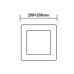 ΛΕΥΚΟ ΤΕΤΡΑΓΩΝΟ LED ΠΑΝΕΛ ΟΡΟΦΗΣ 18W 6500K 1800Lm 208x208mm 230V AC Ra80