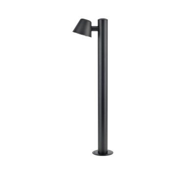 ΜΑΥΡΟ ΦΩΤΙΣΤΙΚΟ VIDA 1XGU10 MAX.35W IP44 ΜΕ ΚΟΛΩΝΑ & ΔΙΑΦΑΝΟ ΓΥΑΛΙ