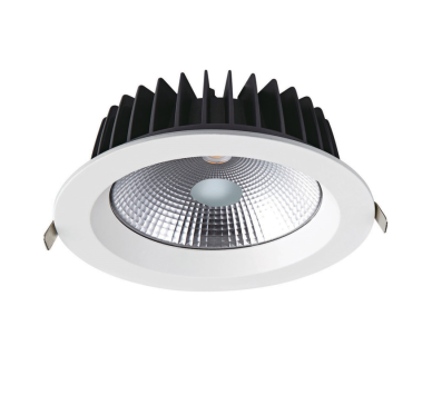LED ΛΕΥΚΟ ΧΩΝΕΥΤΟ ΦΩΤΙΣΤΙΚΟ 40W 6500K 5000Lm 100° 230V AC Ra80 Φ230*77MM 5YRS