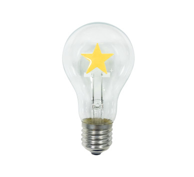 LED FILAMENT E27 A60 2W 2700K 230V AC 200LM RA80 30000H 360° STAR
