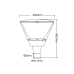 LED URBAN LUMINAIRE VIVIDO 40W 3000K 230V 4800LM 5YRS GUARANTEE
