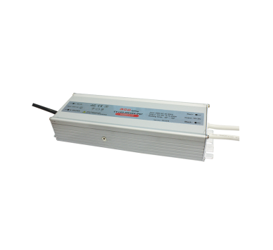 METAL CV LED DRIVER 200W 230V AC-12V DC 16.7A IP67 WITH CABLES