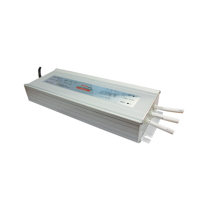 METAL CV LED DRIVER 300W 230V AC-12V DC 25A IP67 WITH CABLES