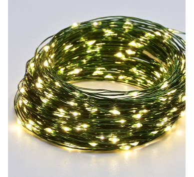 100 LED ΛΑΜΠΑΚ ΣΕΙΡΑ ΧΡΟΝΟΔΙΑΚ ΘΕΡΜΟ ΛΕΥΚΟ ΠΡΑΣΙΝΟ ΚΑΛΩΔ ΧΑΛΚΟΥ & ΜΠΑΤΑΡ 3xAA IP44 10m+10cm