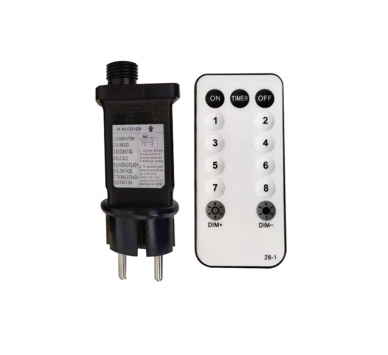 ΑΝΤΑΠΤΟΡΑΣ & IR CONTR. IP44, 8-FUNCTIONS + DIMMER + TIMER + ON/OFF 6V 1200mA 200-400 ΛΑΜΠ. ΣΥΡΜΑΤΑ