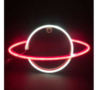 ΠΛΑΝΗΤΗΣ, 108 NEON LED ΛΑΜΠΑΚΙΑ ΜΕ ΜΠΑΤΑΡΙΑ (3xAA)/USB, KOKKINO & ΨΥΧΡΟ ΛΕΥΚΟ, IP20, 17.5x2x30cm