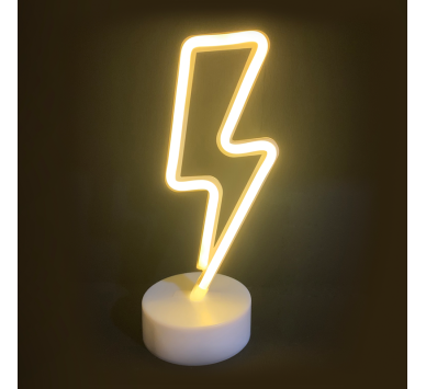 ΑΣΤΡΑΠΗ, 34 NEON LED ΛΑΜΠΑΚΙΑ ΜΕ ΜΠΑΤΑΡΙΑ (3xAA)/USB, ΘΕΡΜΟ ΛΕΥΚΟ, IP20, 11x10x28cm