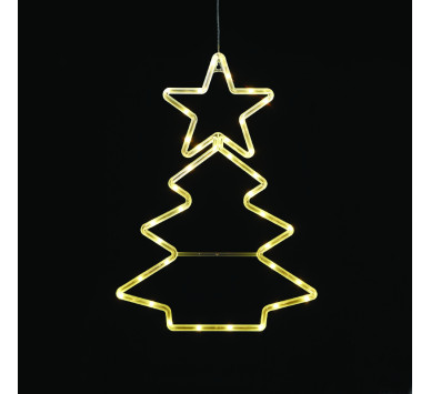 "PLASTIC XMAS TREE" 36 LED ΛΑΜΠΑΚΙΑ WW ΜΠΑΤ. (3ΧΑΑ)/USB, IP20, 32*0.5*44.5