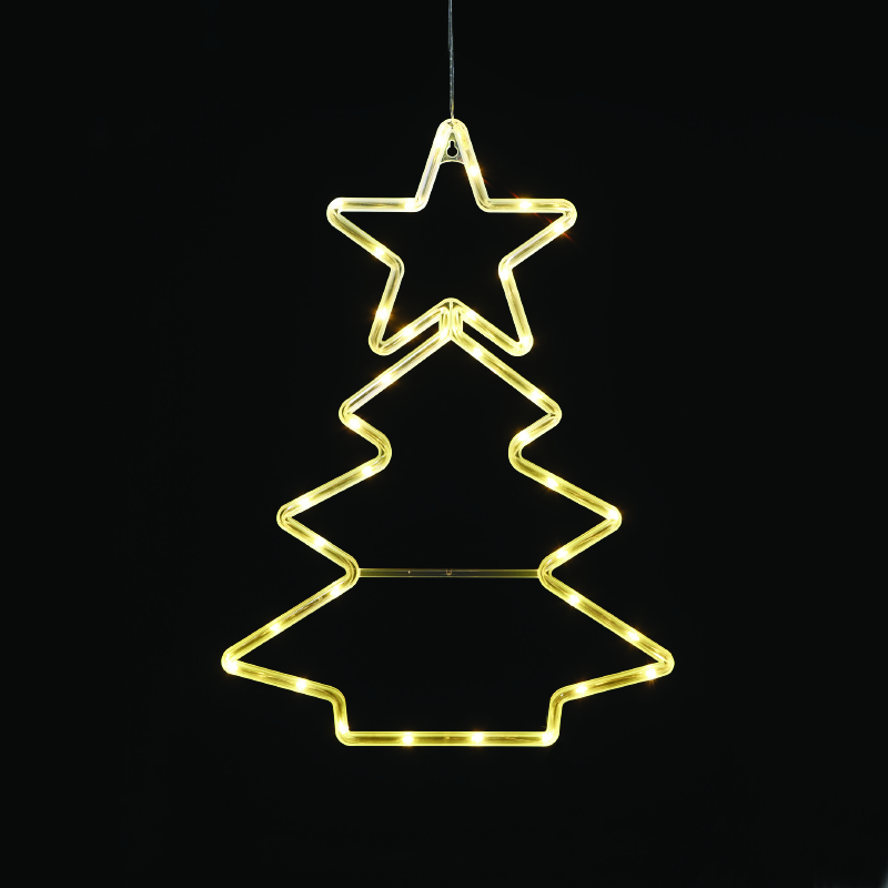 "PLASTIC XMAS TREE" 36 LED ΛΑΜΠΑΚΙΑ WW ΜΠΑΤ. (3ΧΑΑ)/USB, IP20, 32*0.5*44.5