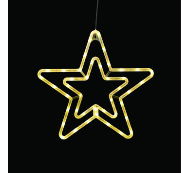 "PLASTIC STAR" 42 LED ΛΑΜΠΑΚΙΑ WW ΜΠΑΤ. (3ΧΑΑ)/USB, IP20, 36*0.7*34