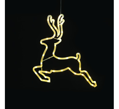 "PLASTIC DEER" 43 LED ΛΑΜΠΑΚΙΑ WW ΜΠΑΤ. (3ΧΑΑ)/USB, IP20, 42*0.7*41