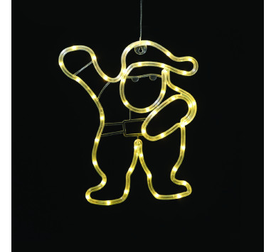 "PLASTIC SANTA" 44 LED ΛΑΜΠΑΚΙΑ WW ΜΠΑΤ. (3ΧΑΑ)/USB, IP20, 28.5*0.7*34.8