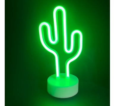 ΚΑΚΤΟΣ, 45 NEON LED ΛΑΜΠΑΚΙΑ ΜΕ ΜΠΑΤΑΡΙΑ (3xAA)/USB, ΠΡΑΣΙΝΟ, IP20, 15x10x25.5cm