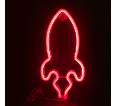 ΠΥΡΑΥΛΟΣ, 87 NEON LED ΛΑΜΠΑΚΙΑ ΜΕ ΜΠΑΤΑΡΙΑ (3xAA)/USB, ΚΟΚΚΙΝΟ, IP20, 13.5x2x27cm