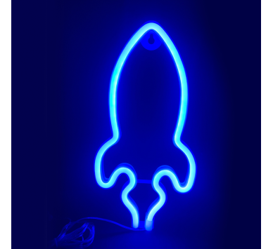 ΠΥΡΑΥΛΟΣ, 87 NEON LED ΛΑΜΠΑΚΙΑ ΜΕ ΜΠΑΤΑΡΙΑ (3xAA)/USB, ΜΠΛΕ, IP20, 13.5x2x27cm