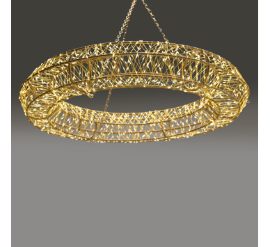 3D COPPER WIRE METAL MOTIF RING 1920LED ΛΑΜΠ ΚΑΛ ΧΑΛΚ ΘΕΡΜ IP44 ΑΝΤΑΠT(3V DC)ΑΛΥΣ50cm-ΑΓΚΙΣΤ 5mΚΑΛ