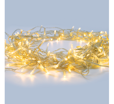  20LED ΛΑΜΠ. ΣΕΙΡΑ ΜΠΑΤ. (2xAA), WW ΣΤΑΘΕΡΑ,IP20, 190+30cm, ΔΙΑΦ. ΚΑΛ. ΤΡΟΦ.