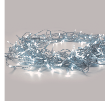  20LED ΛΑΜΠ. ΣΕΙΡΑ ΜΠΑΤ. (2xAA), CW ΣΤΑΘΕΡΑ,IP20, 190+30cm, ΔΙΑΦ. ΚΑΛ. ΤΡΟΦ.