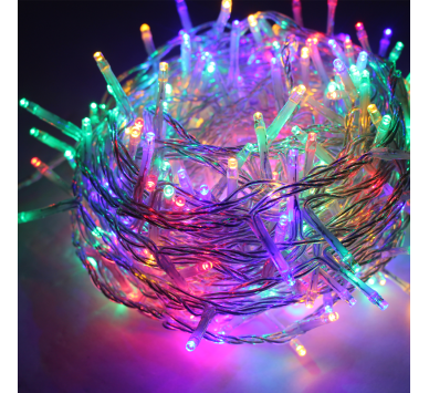  20LED ΛΑΜΠ. ΣΕΙΡΑ ΜΠΑΤ. (2xAA), RGB ΦΛΑΣ,IP20, 190+30cm, ΔΙΑΦ. ΚΑΛ. ΤΡΟΦ.