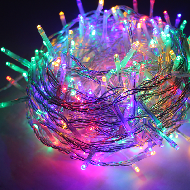  20LED ΛΑΜΠ. ΣΕΙΡΑ ΜΠΑΤ. (2xAA), RGB ΦΛΑΣ,IP20, 190+30cm, ΔΙΑΦ. ΚΑΛ. ΤΡΟΦ.