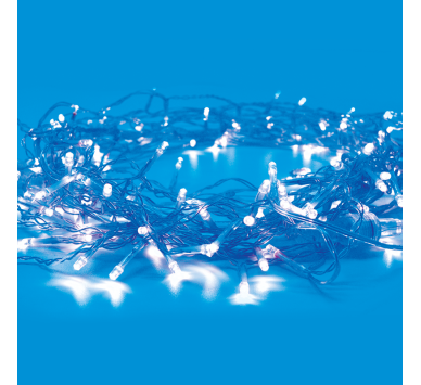  20LED ΛΑΜΠ. ΣΕΙΡΑ ΜΠΑΤ. (2xAA), ΜΠΛΕ ΣΤΑΘΕΡΑ,IP20, 190+30cm, ΔΙΑΦ. ΚΑΛ. ΤΡΟΦ.