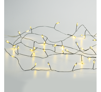  300 CLUSTER LED ΛΑΜΠΑΚ ΣΕΙΡΑ, WW, ΜΑΥΡΟ ΚΑΛΩΔ. ΧΑΛΚΟΥ,ΑΝΤΑΠΤ.(4.5VDC) & 8 ΠΡΟΓΡΑΜ.,IP44  3m+3m 6W