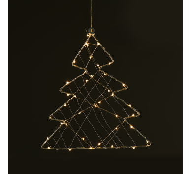  "1D Copper Wire Metal Motifs" ΔΕΝΤΡΟ 40 ΜINI LED ΛΑΜΠΑΚ ΜΕ ΚΑΛΩΔΧΑΛΚΟΥ & ΑΝΤΑΠΤΡΟΡΑ(3V DC)ΘΕΡΜΟ