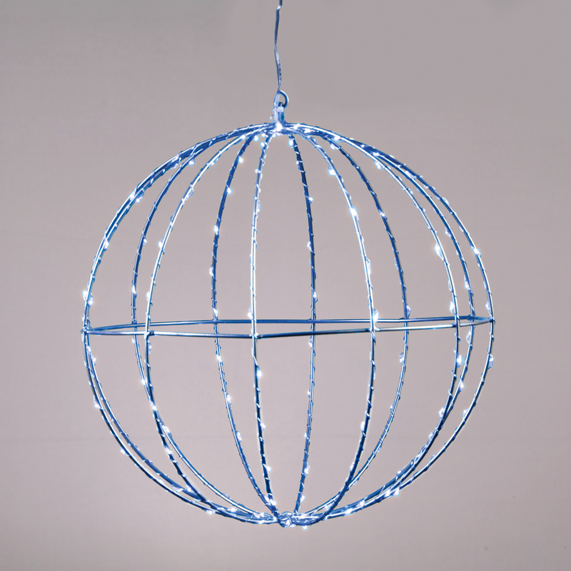  "D20CM SILVER BALL" 96 ΜΙΝΙ LED ΛΑΜ, ΜΠΛΕ, ΑΣΗΜΙ ΚΑΛΩΔ. ΧΑΛΚΟΥ,ΑΝΤΑΠΤ.(4.5VDC),IP44, 3M ΔΙΑΦ. ΚΑΛ.