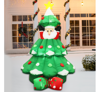 INFLATABLE UP&DOWN XMAS TREE 20 LED ΛΑΜΠ.ΑΝΤΑΠ.(12V) CW ΣΤΑΘΕΡΟ IP44 120*100*180cm 2m ΚΑΛ