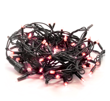 ΚΑΟΥΤΣΟΥΚ ΚΑΛ. 100 LED ΛΑΜΠ. ΣΕ ΣΕΙΡΑ (ΑΝΑ 10cm), KOKKINO, ΕΠΕΚΤ. (MAX 20 ΣΕΤ), IP44, 10m