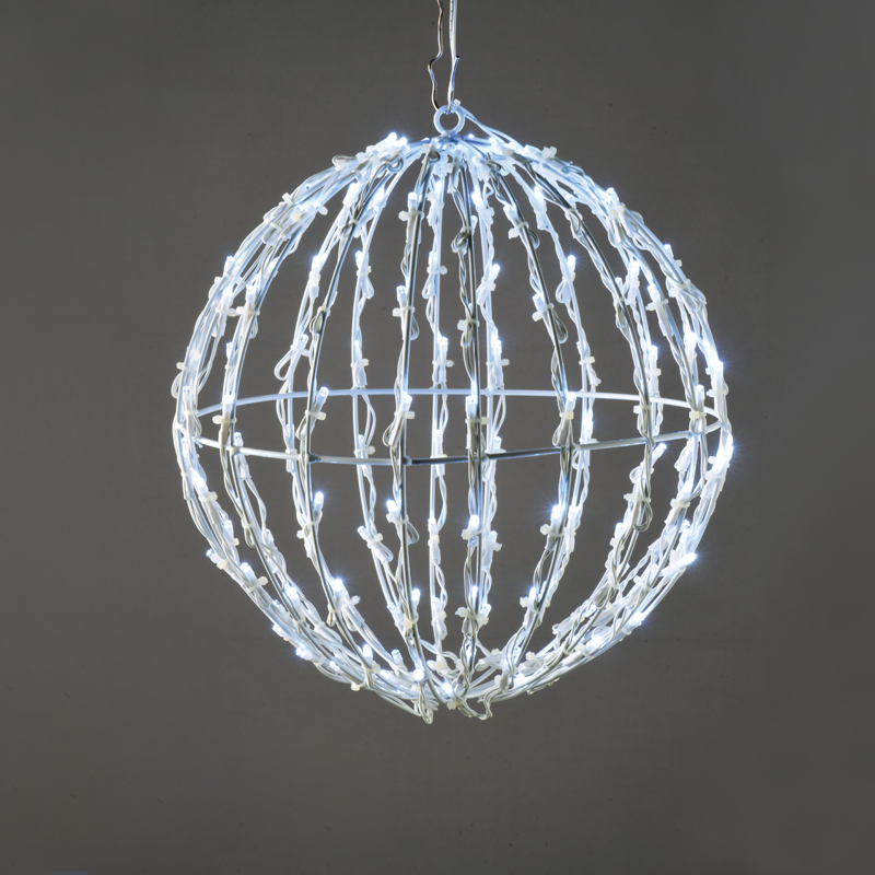  "3D BALL" ΣΧΕΔΙΟ 120 LED ΛΑΜΠ. ΣΕΙΡΑ, ΨΥΧΡΟ ΛΕΥΚΟ, ΑΝΤΑΠΤ. (4.5VDC), IP44, 25x25x26cm, ΛΕΥΚΟ ΚΑΛ.,
